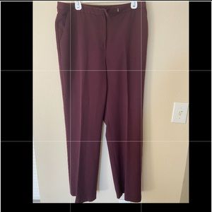 Burgundy slacks high rise